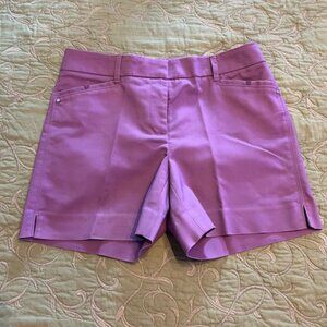 White House Black Market 5” Shorts ~ Lavender Size 2